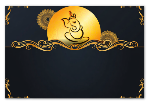 Royal Ganesha Horizon Acrylic Name Plate