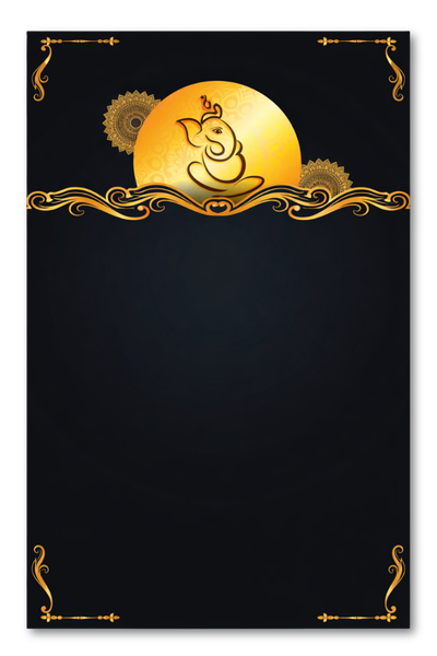 Royal Ganesha Portrait Acrylic Name Plate